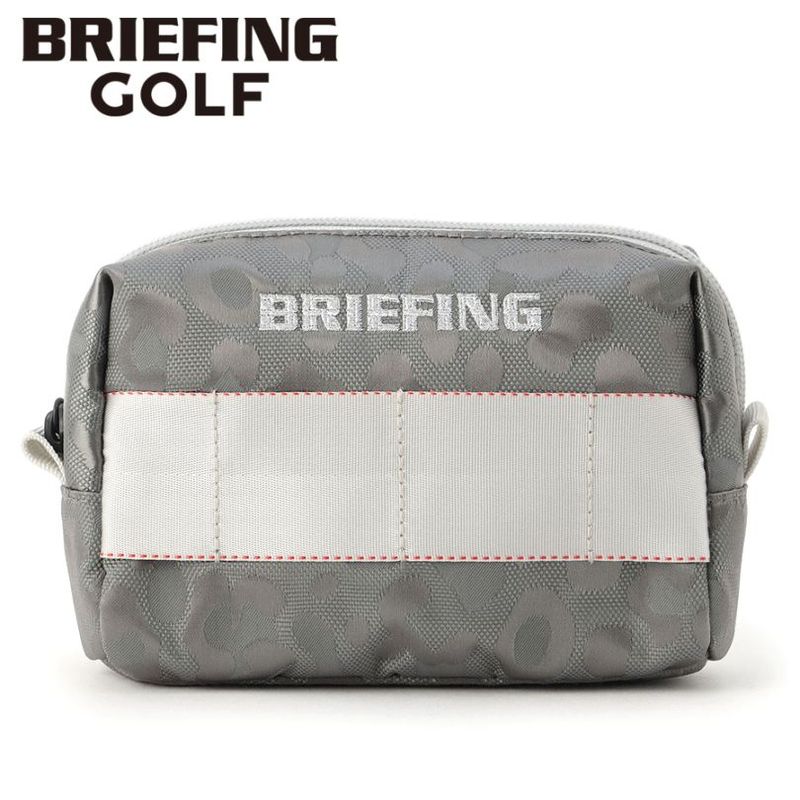 【選べるノベルティ付】 ブリーフィング BRIEFING MKポーチ M MK POUCH M LEOPARD JQ (カラー:グレー) BRG251G32