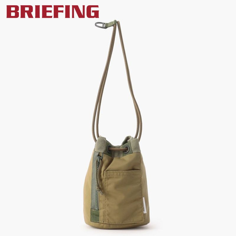 【選べるノベルティ付】ブリーフィング BRIEFING 巾着バッグ PURSE SACK (カラー:カーキ) BRA253G58