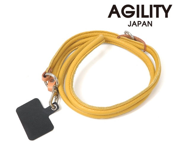 AGILITY アジリティ レザーロープストラップ （カラー：イエロー