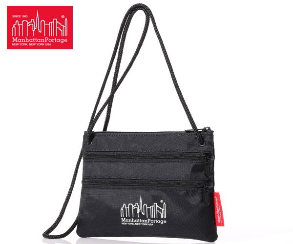 Manhattan Portage �ޥ�ϥå���ݡ��ơ��� �����å��� �ʥ��顼�� �֥�å��� TRIPLEZIPPOUCH