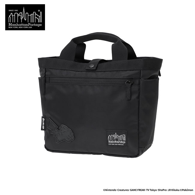 ノベルティ ロゴ入り トートバッグ ブラック 選べるノベルティ付】 Manhattan Portage BLACK LABEL マンハッタン