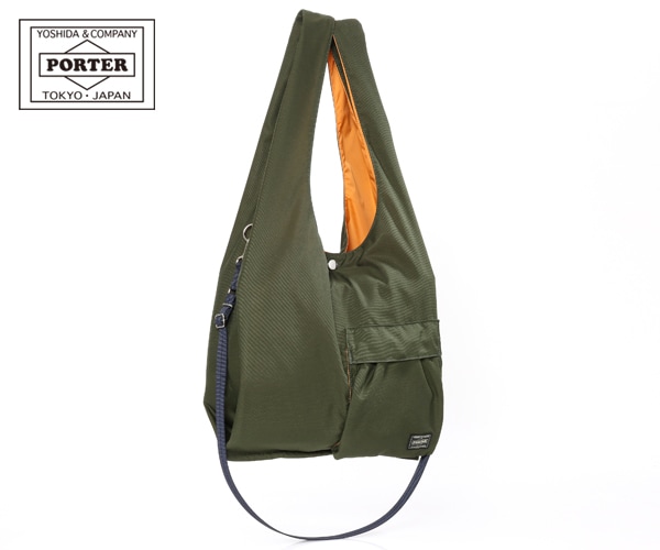 PORTER ボディバッグ オリーブ色 PORTER ポーター フォース 2WAYウエストバッグ 855-07418PORTER FORCE