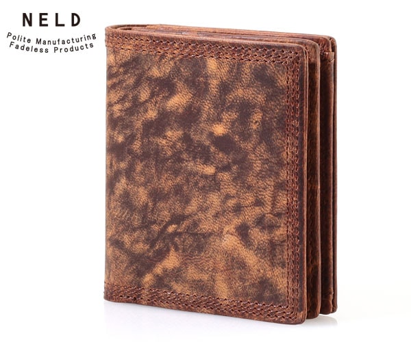 【選べるノベルティ付】 NELD ネルド UKゴート 短財布 (カラー:キャメル) AN321
