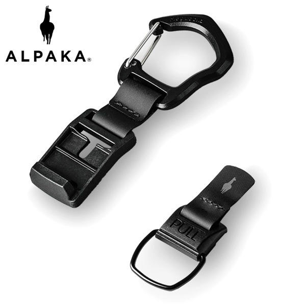 ALPAKA アルパカ HUB CARABINER L カラビナ （カラー：ブラック） 4180