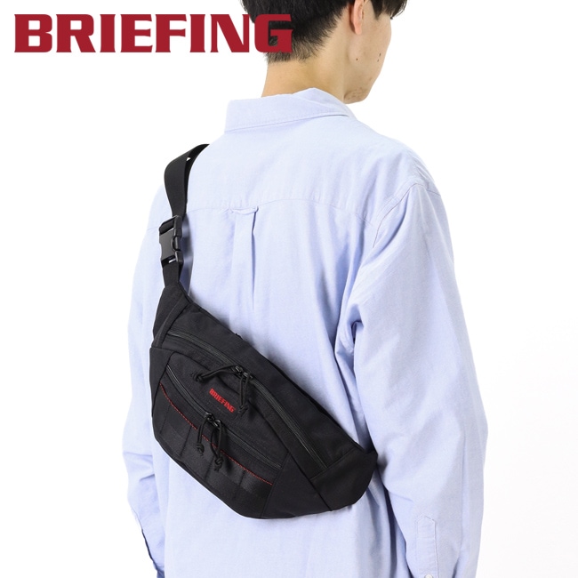選べるノベルティ付】ブリーフィング BRIEFING ボディバッグ SLASH （S