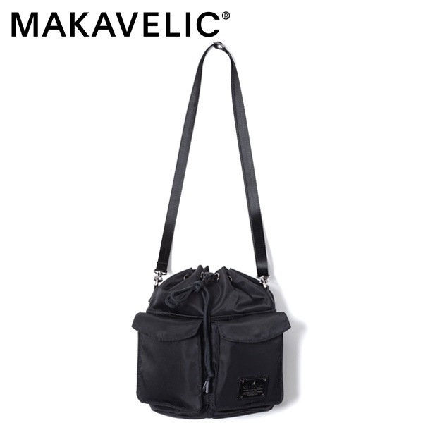 �����٤�Υ٥�ƥ��ա� MAKAVELIC �ޥ���٥�å� SIERRA DOUBLE POCKET SHOULDER POUCH ���������ݡ��� �ʥ��顼���֥�å��� 3126-10501