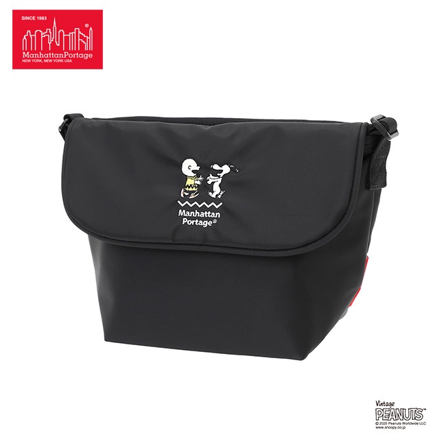 �����٤�Υ٥�ƥ��ա�Manhattan Portage �ޥ�ϥå���ݡ��ơ��� PEANUTS 2025 ��å��󥸥㡼�Хå� �ʥ��顼���֥�å��� MP1603BPDMGNTPNS25