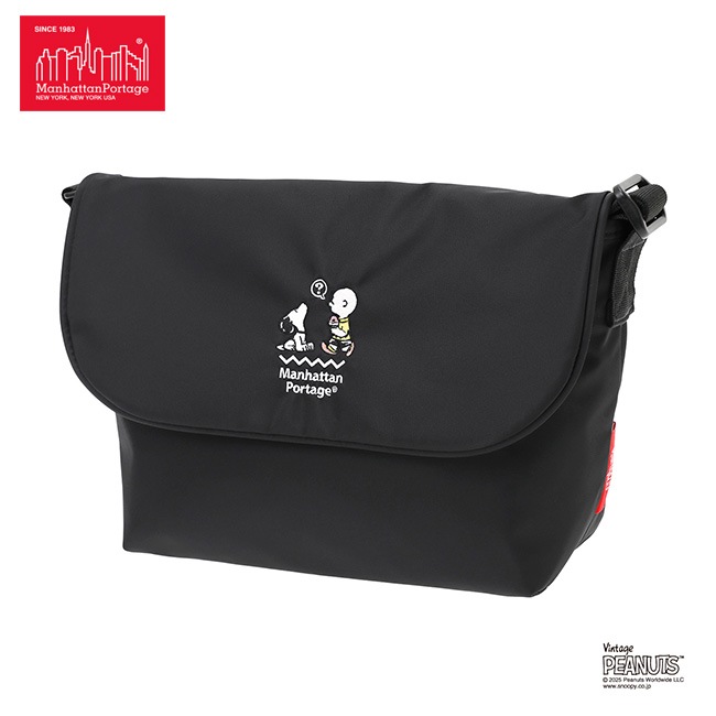 �����٤�Υ٥�ƥ��ա�Manhattan Portage �ޥ�ϥå���ݡ��ơ��� PEANUTS 2025 ��å��󥸥㡼�Хå� �ʥ��顼���֥�å��� MP1605JRSBPDMGNTPNS25