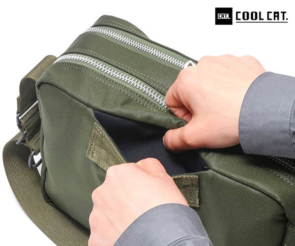 値下げしました！BRIEFING ショルダーバッグ オリーブドラブ　USA製 PORTER ポーター フォース ショルダーバッグ 855-05458 吉田