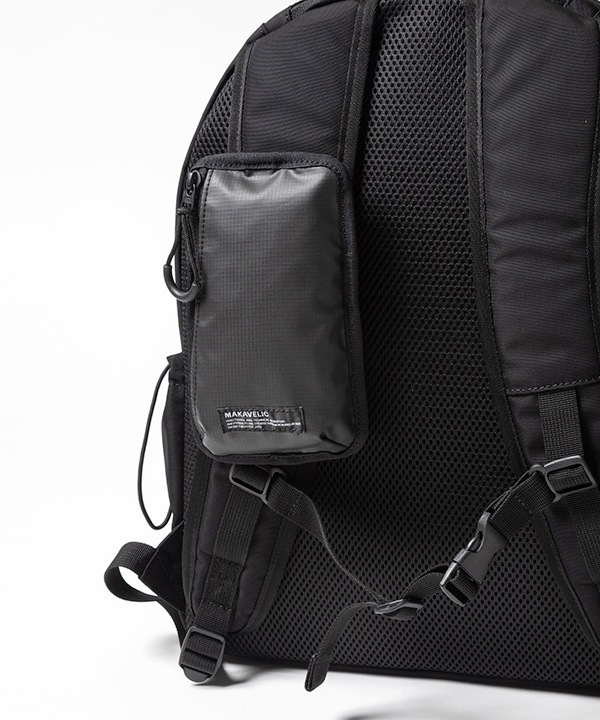 �����٤�Υ٥�ƥ��ա� MAKAVELIC �ޥ���٥�å� RICO Unit Shoulder Double Pouch ���������ݡ��� �ʥ��顼���֥�å��� 3125-30701