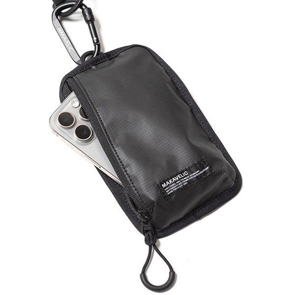 �����٤�Υ٥�ƥ��ա� MAKAVELIC �ޥ���٥�å� RICO Unit Shoulder Double Pouch ���������ݡ��� �ʥ��顼���֥�å��� 3125-30701