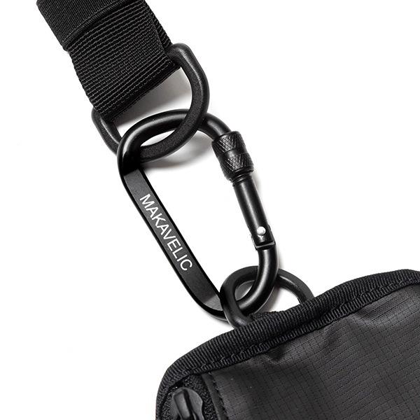 �����٤�Υ٥�ƥ��ա� MAKAVELIC �ޥ���٥�å� RICO Unit Shoulder Double Pouch ���������ݡ��� �ʥ��顼���֥�å��� 3125-30701