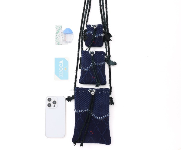 �����٤�Υ٥�ƥ��ա� �ݡ��������饷�å� ����ɡ� OMAMORI POUCH W / SILK & SILVER L �ݡ��� L �ʥ��顼���֥롼�� PORTER CLASSIC 001-4020