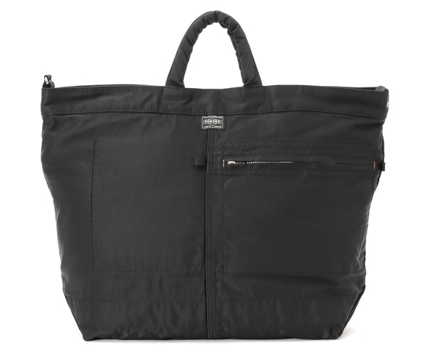 美品 PORTER TIME ハンドバッグ 2way 2層 ナイロン ブラック TIME BLACK(タイム ブラック) 2WAY BRIEFCASE(S) | 吉田カバン