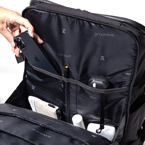 �����٤�Υ٥�ƥ��ա� MAKAVELIC �ޥ���٥�å� BUSINESS & TRAVEL RECTANGLE 5 DAYPACK �ǥ��ѥå� �ʥ��顼���֥�å��� 3126-10101