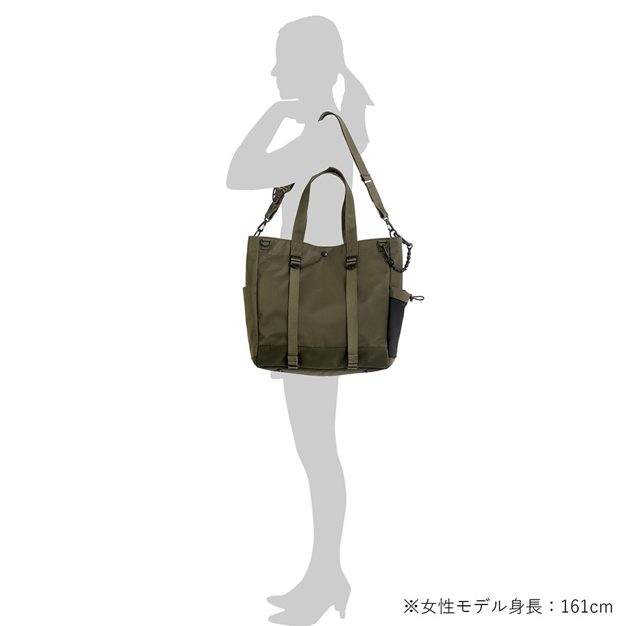 PORTER オリーブグリーン トートバッグ POTR ライド 2WAY トートバッグ(L) 997-17077 （カラー：オリーブ