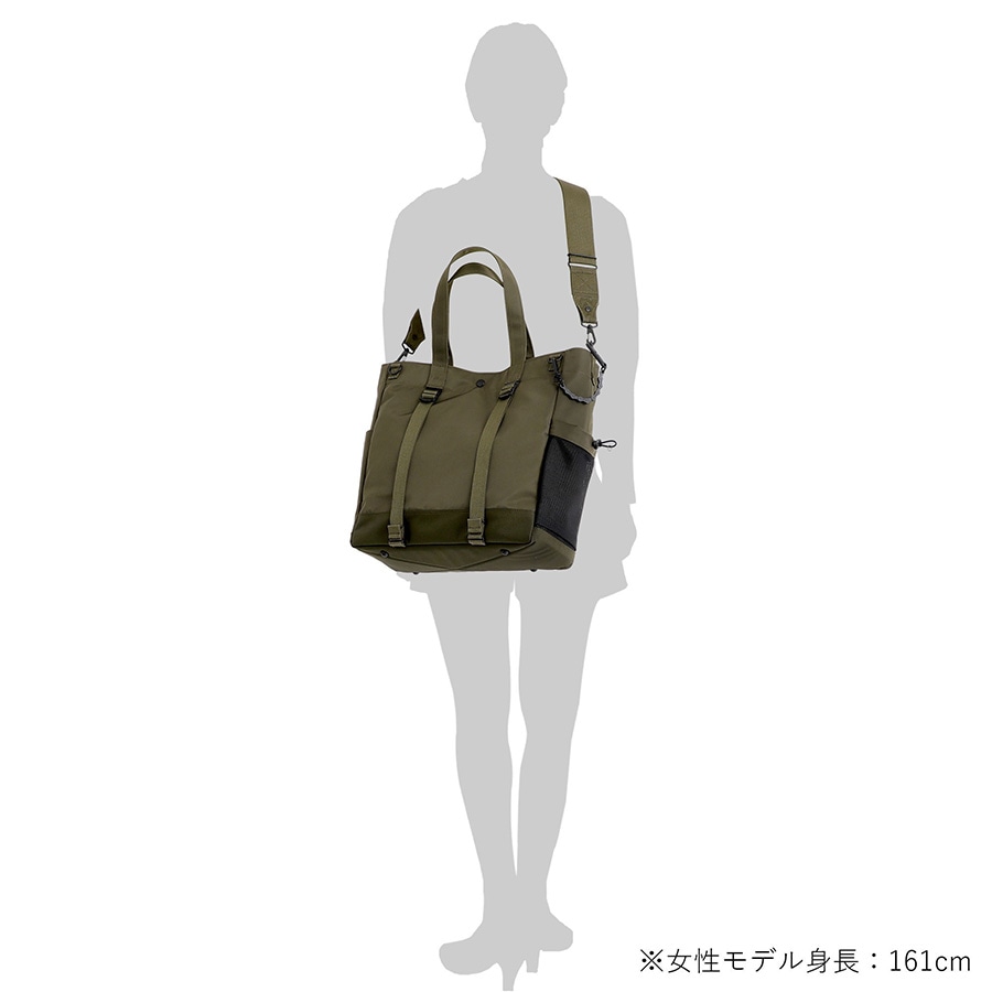 POTR ライド 2WAY トートバッグ(L) 997-17077 （カラー：オリーブ