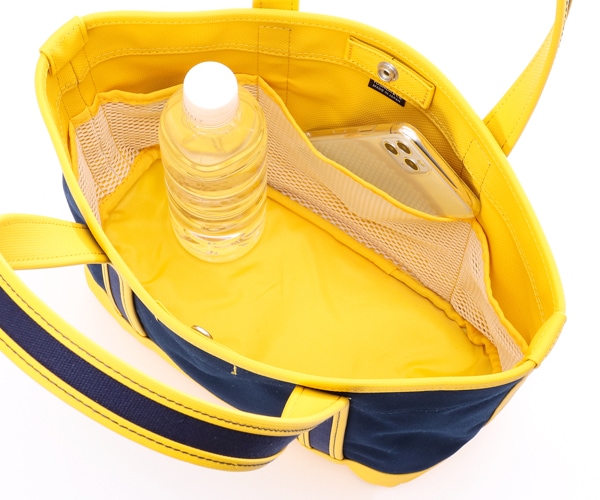 PORTER　ネイビーとイエローのトートバッグ BOYFRIEND TOTE（PORTER GIRL） ポーター ボーイフレンドトート