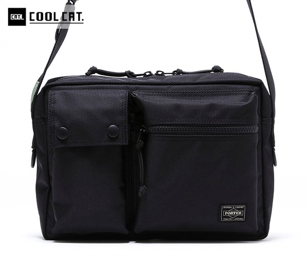 PORTER ブラック ショルダーバッグ