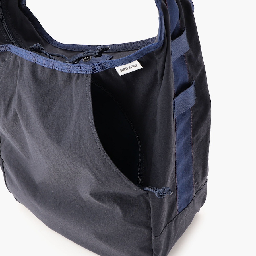 �����٤�Υ٥�ƥ��ա� �֥꡼�ե��� BRIEFING ���������Хå� HOBO BAG TALL �ʥ��顼���ͥ��ӡ��� BRA251L13