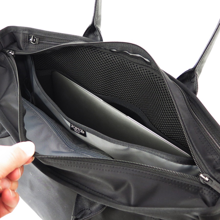 YOSHIDA & Co. ブラックトートバッグ 655-17873 ポーター タイム トートバッグ 655-17873 （カラー：ブラック