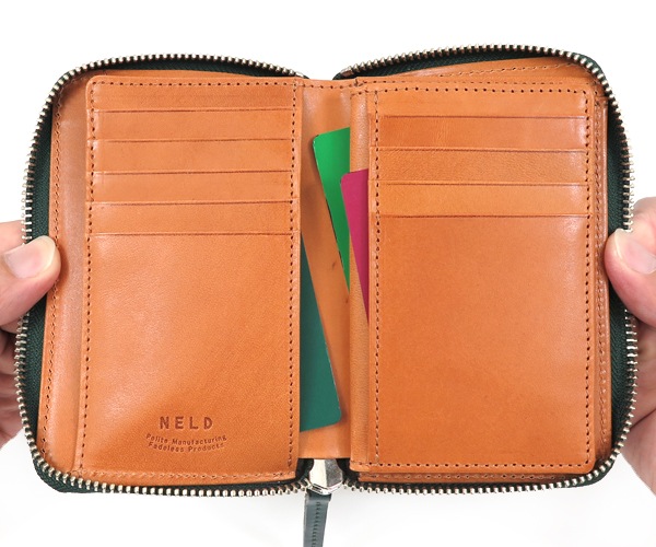 選べるノベルティ付】 NELD ネルド コードバン ラウンドミドル財布