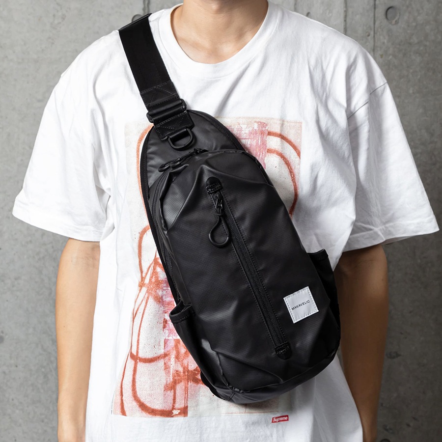 �����٤�Υ٥�ƥ��ա� MAKAVELIC �ޥ���٥�å� COCOON BODY BAG Ripstop Mix �ܥǥ��Хå� �ʥ��顼���֥�å��� 3125-10301