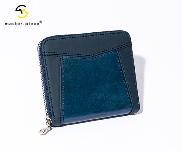 Master-piece マネークリップ ダークグリーン/ブラウン master-piece