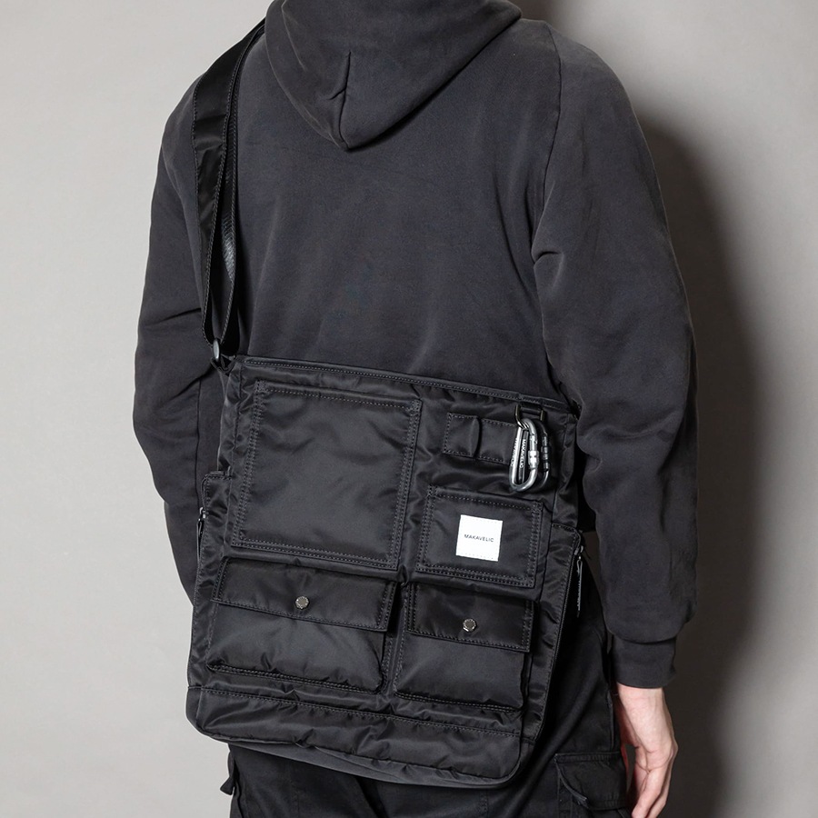 �����٤�Υ٥�ƥ��ա� MAKAVELIC �ޥ���٥�å� SIERRA Grace Multi Pocket Tote Bag ���������ȡ��ȥХå� �ʥ��顼���֥�å��� 3125-10202