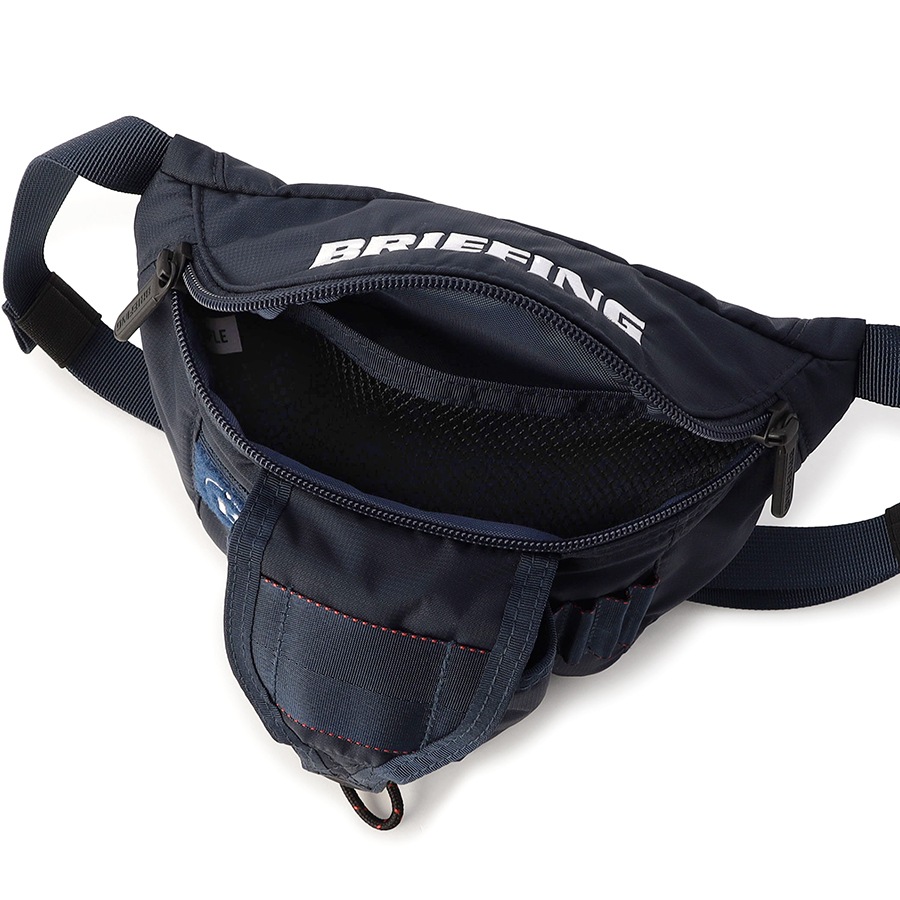 �����٤�Υ٥�ƥ��ա� �֥꡼�ե��� BRIEFING �饦��ɥ������ȥݡ��� ROUND WAIST POUCH CS �ʥ��顼���ͥ��ӡ��� BRG251E12