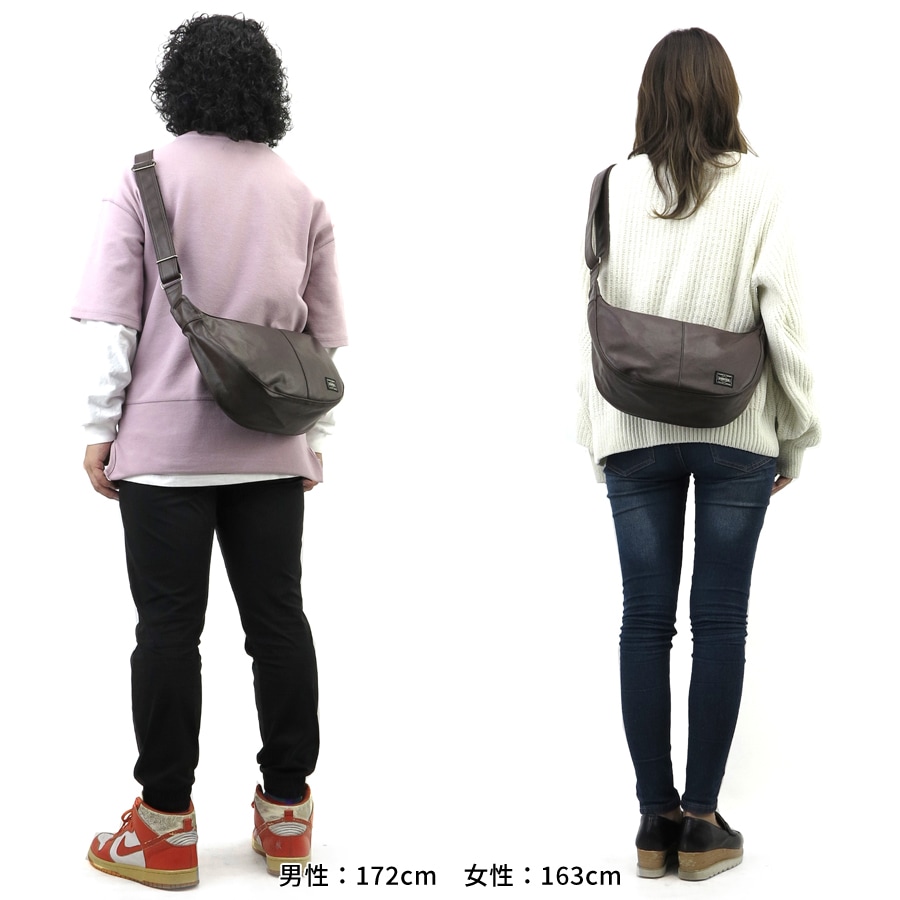 【極美品】 PORTER フリースタイル ショルダバッグ ブラウン 茶 FREE STYLE(フリースタイル) SHOULDER BAG(L) | 吉田カバン