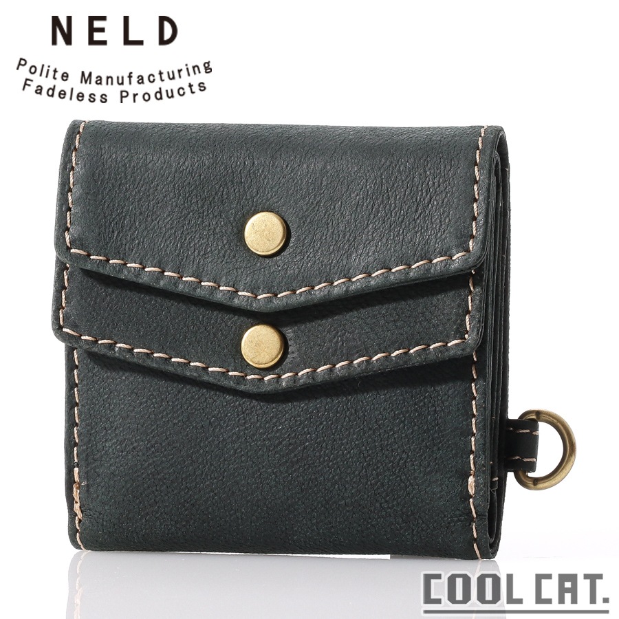 選べるノベルティ付】 NELD ネルド ラクダレザー ダブルかぶせミニ財布