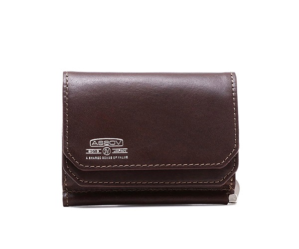 アッソブ 折財布 財布 ショートウォレット MOBILE SHRINK SHORT WALLET BLACK | AS2OV アッソブ LEATHER MOBILE SHORT WALLET 081601 (CAMEL