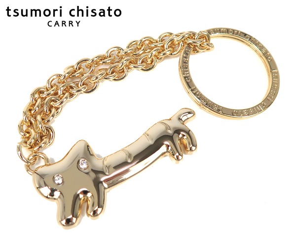 tsumori chisato ツモリチサト 猫 キーホルダー （カラー：ゴールド