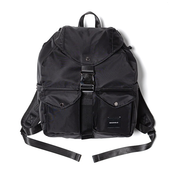 �����٤�Υ٥�ƥ��ա� MAKAVELIC �ޥ���٥�å� SIERRA Grace Double Pocket 2 Backpack �Хå��ѥå� �ʥ��顼���֥�å��� 3125-10103