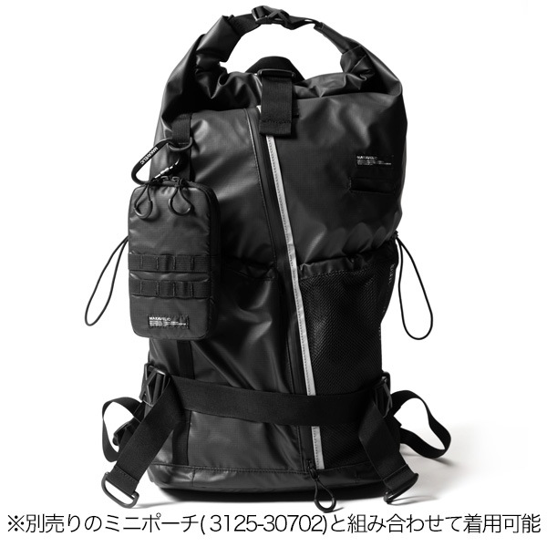 �����٤�Υ٥�ƥ��ա� MAKAVELIC �ޥ���٥�å� RICO Unit Roll Top Mountain Backpack �Хå��ѥå� �ʥ��顼���֥�å��� 3125-10106