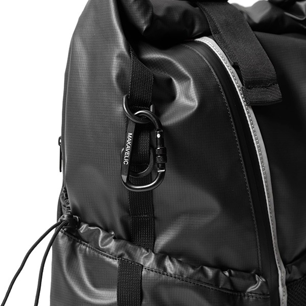 �����٤�Υ٥�ƥ��ա� MAKAVELIC �ޥ���٥�å� RICO Unit Roll Top Mountain Backpack �Хå��ѥå� �ʥ��顼���֥�å��� 3125-10106