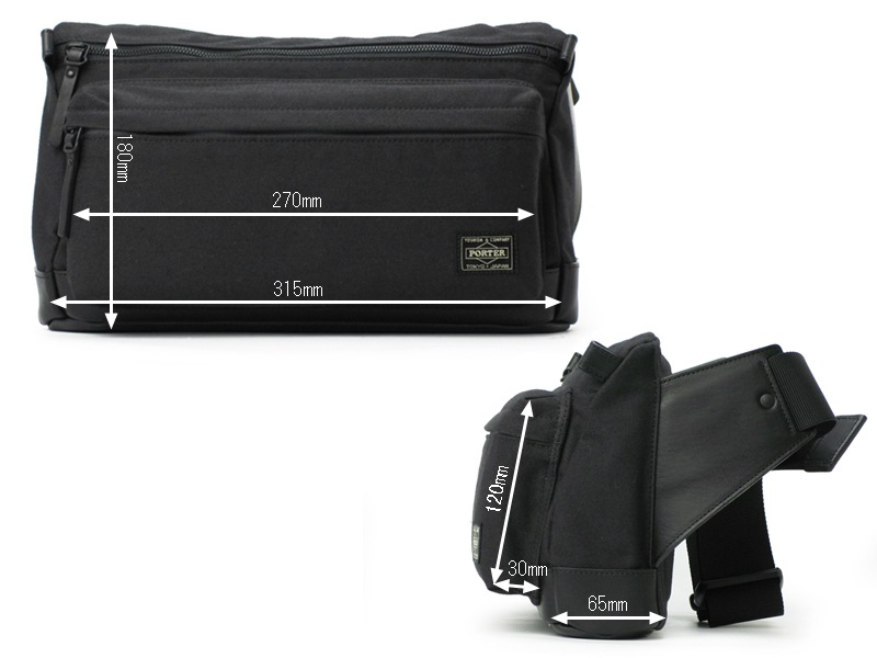 ポーター ルート ウエストバッグ 234-02702 （カラー：ブラック