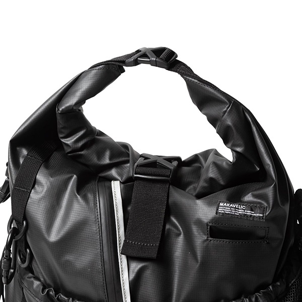 �����٤�Υ٥�ƥ��ա� MAKAVELIC �ޥ���٥�å� RICO Unit 2Way Roll Top Messenger Bag 2WAY��å��󥸥㡼�Хå� �ʥ��顼���֥�å��� 3125-10504