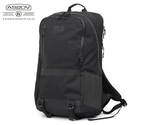 AS2OV：ウオータープルーフ コーデュラ305D デイパック ブラック 超人気 WATER PROOF CORDURA 305D DAY PACK/BLACKウォータープルーフ