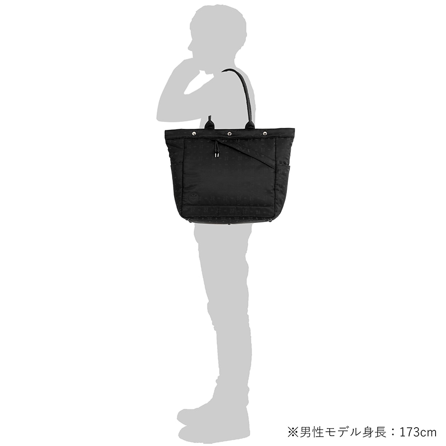 POTR モノグラム トートバッグ 998-05481 （カラー：ブラック