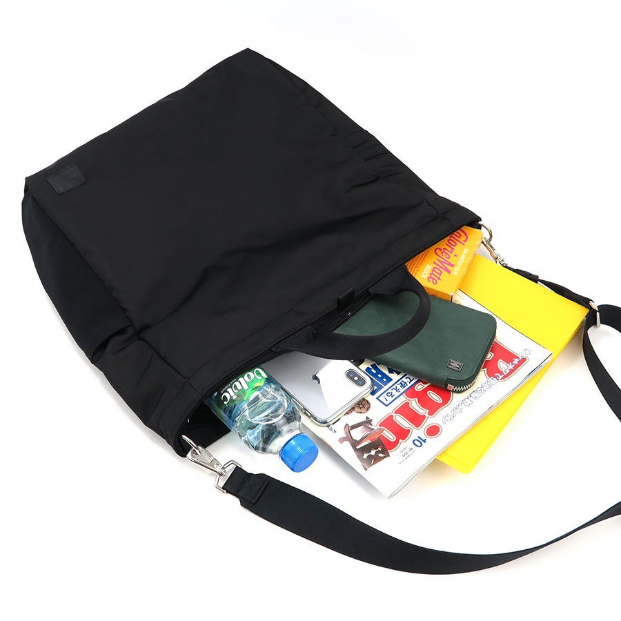 あずはる　ポーター モーション トートバッグ｜2WAY・ブラック・大容量 MOTION(モーション) 2WAY TOTE BAG | 吉田カバンホームページ