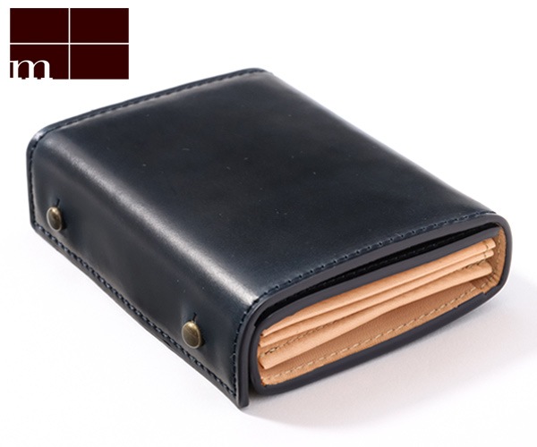 【美品】m+　エムピウ　ミッレフォッリエ　コードバン　ブラック millefoglieⅡ CORDOVAN27 | m+ online