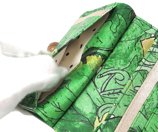 選べるノベルティ付】 tsumori chisato ツモリチサト 葉っぱ がま口折