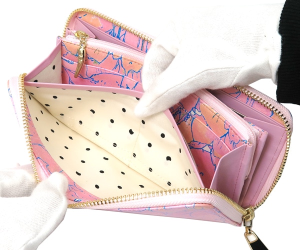 さとり　ブルー　ピンク 選べるノベルティ付】 tsumori chisato ツモリチサト 葉っぱ ラウンド