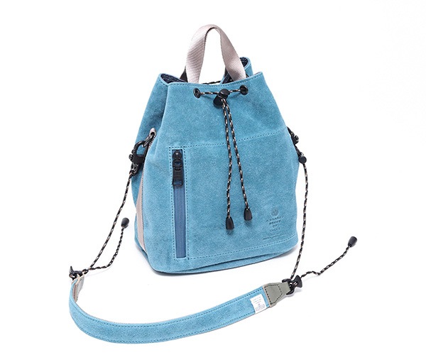 アッソブ ウォータープルーフ スエード ドローストリングバッグ ASSOV AS2OV アッソブ WATER PROOF SUEDE DRAWSTRING BAG 巾着バッグ