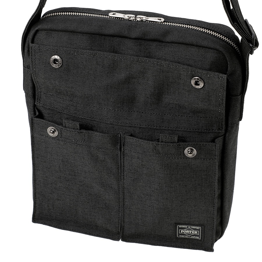 美品☆ PORTER ポーター ショルダーバッグ スモーキー グレー