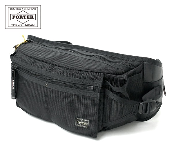 PORTER HEAT(ヒート) ポーター ボディバッグ ウエストバッグ 黒 HEAT(ヒート) WAIST BAG | 吉田カバンホームページ | YOSHIDA & Co.