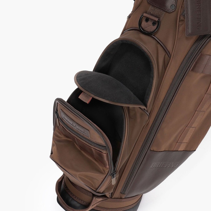 BRIEFING ブラックレザーキャディバッグ 定価25万 BRIEFING ブラックレザーキャディバッグ 定価25万 BRIEFING ブラック