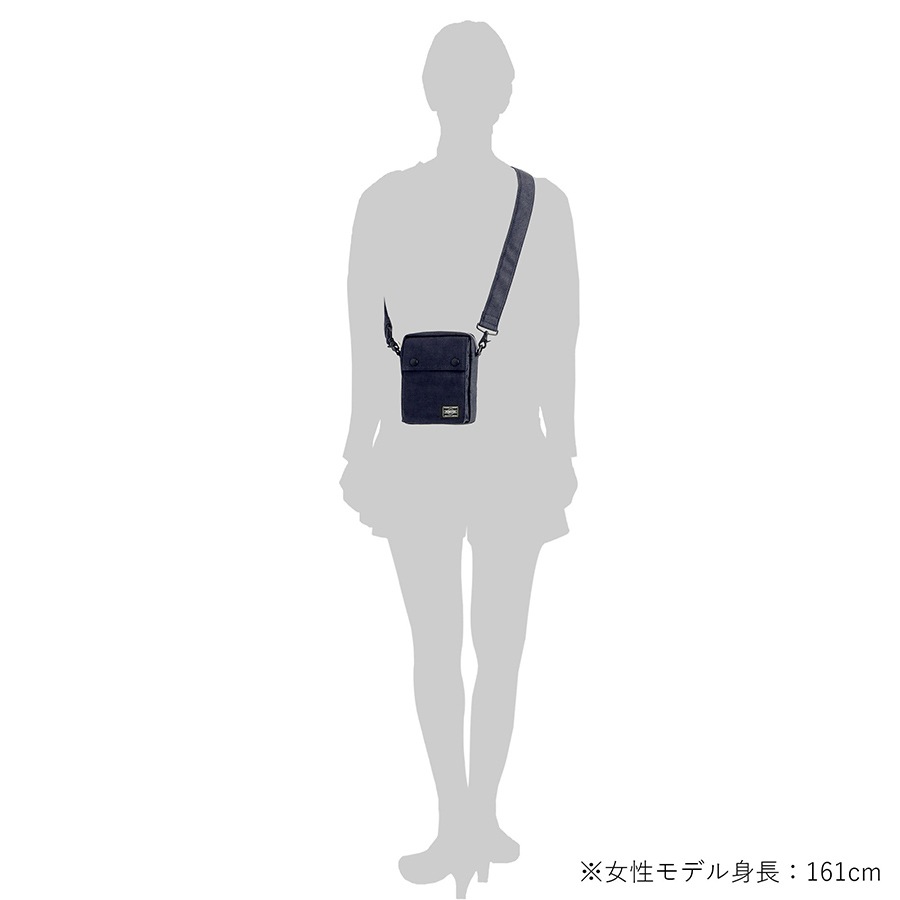 PORTER ポーター ショルダー ポーチ 札入れ ブルー パープル